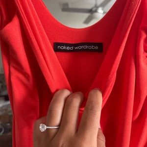 ORANGE naked wardrobe dress